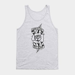 Born Alone Die Alone Lines Tank Top